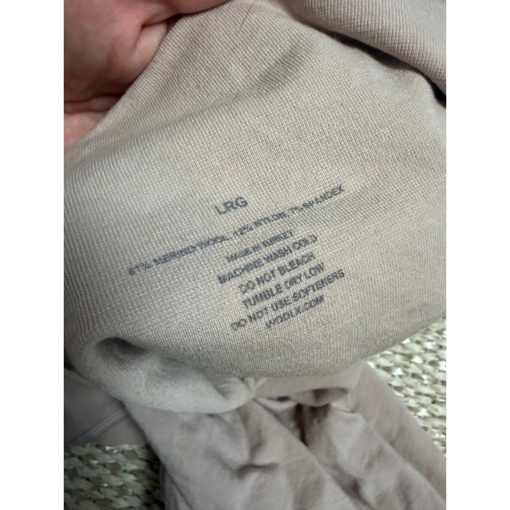 Woolx Marley Merino Wool High Waisted Shorts Tan Nude Large Seamless shapewear - Picture 7 of 8